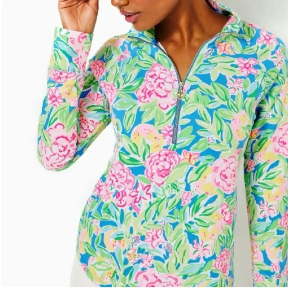 Lilly Pulitzer
UPF 50+ SKIPPER POPOVER, MULTI GROVE GARDEN XXS